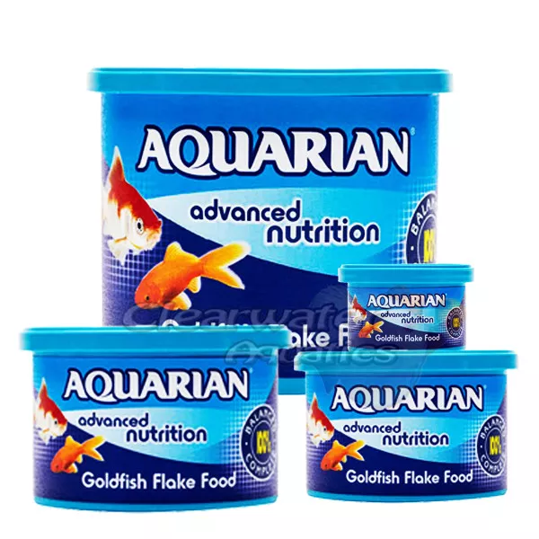 Genuine Aquarian Gold Fish Flake Food Tank Aquarium Flakes 13G 25G 50G 200G