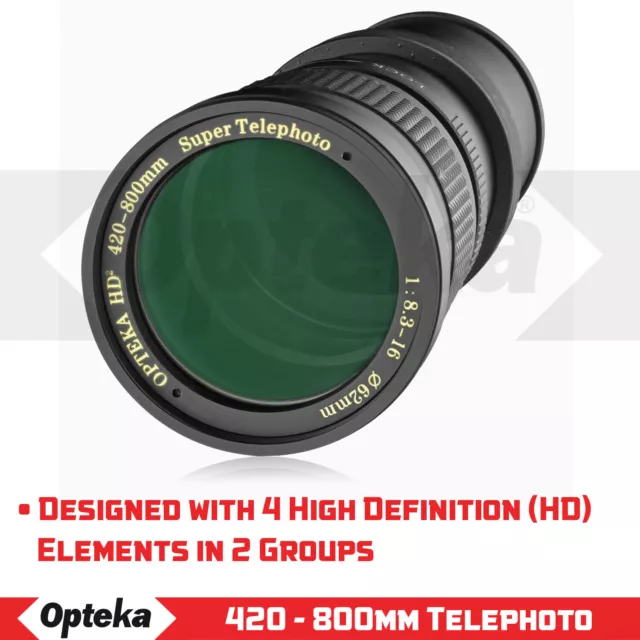 Opteka 420-1600mm Telephoto Zoom Lens for Nikon D3300 D3200 D3100 D3000 D200 D40 2