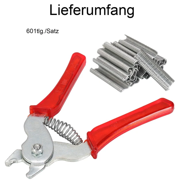Pinces de fixation filaires fiables pour filet cage à lapin + 600 pièces annea