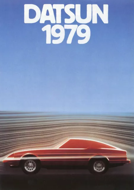 Datsun Prospekt 1979 D brochure Cherry Sunny Violet Bluebird Skyline 280 ZX