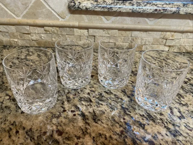 Lenox Charleston Double Old Fashioned Crystal Whiskey Glasses - Set Of  4