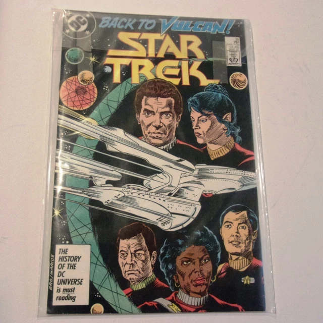 Star Trek 1987 DC Comics ~ Back to Vulcan!  Mar 1987  #36  Sleeved since new.