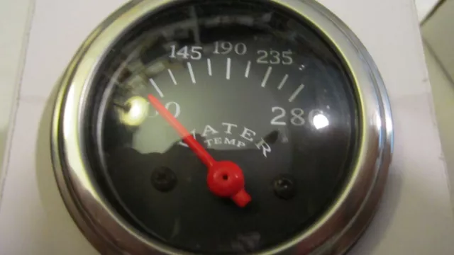 Veethree Instruments Electrical Water Temperature Gauge 100-280 Degrees, 52Mm