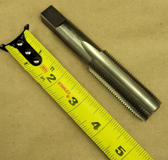 Greenfield 7/8-14 Nf Hs Plug Tap, Gh4, A1094, Straight 4 Flute, 4-3/4" Oal