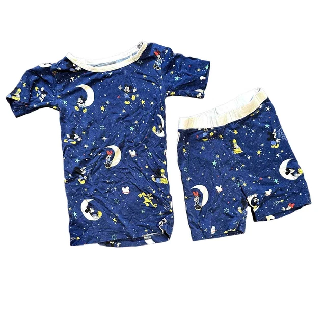 Little Sleepies Disney Mickey & Friends print short pajama set 3t