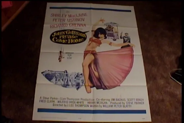 John Goldfarb Please Come Home Original Movie Poster 1964 Shirley Maclaine