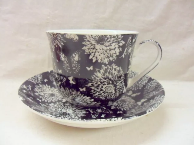 Special offer, Large size breakfast cup and saucer in persian butterfly design