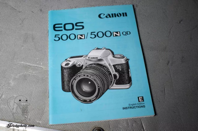 Canon Eos 500N/Qd Mode D'emploi Notice Manual En