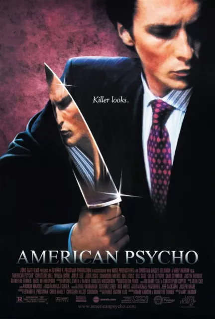 American Psycho Movie Poster Print & Unframed Canvas Prints 2