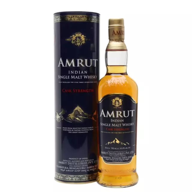 Amrut Single Malt Cask Strength Indian Whisky 700mL