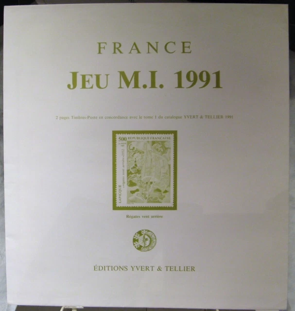 Yvert et Tellier - JEU FRANCE MUSEE IMAGINAIRE S.C 1991 (Avec Pochettes)