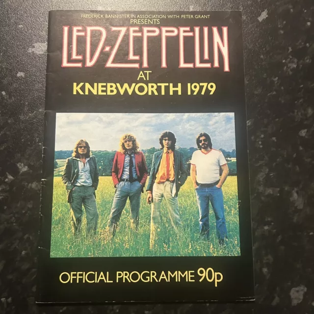 Led Zeppelin Knebworth Programme