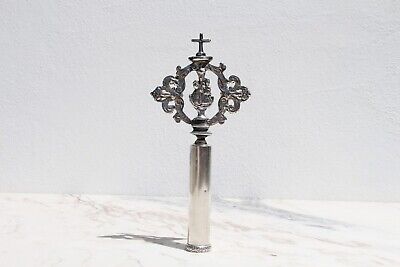 Late 19th Century Small Spanish Silver 916 Processional Cross