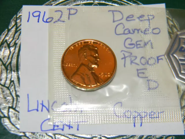1962 Lincoln Memorial Cent - Scarce [DC] Gem Proof Better Date-RED & SHINY!!