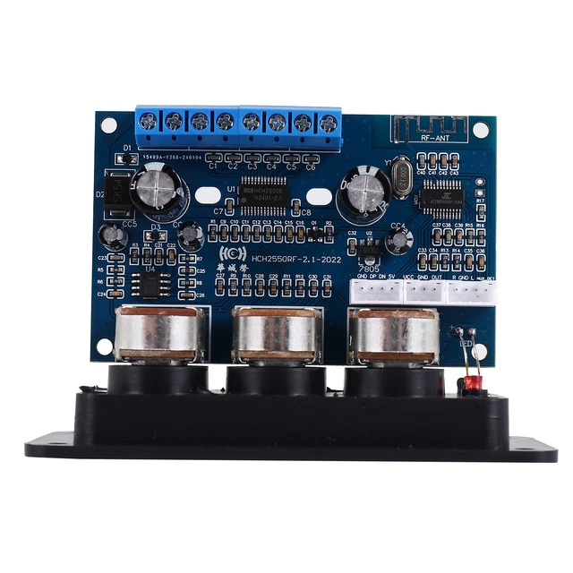 DollaTek Carte Amplificateur 5.1 Numérique QCC5125 - Amplificateur De Puissance Caisson De Basses Sans Perte, Carte Audio Stéréo Bluetooth