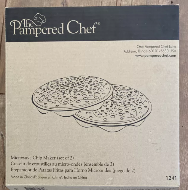 Microwave Chip Maker by Pampered Chef (Set of 2) 1241