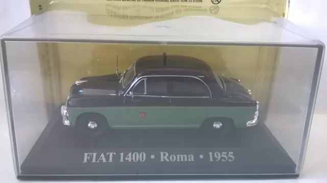 Auto Blister Edicola 1:43 Die Cast Fiat 1400 Roma Anno 1955 Taxi