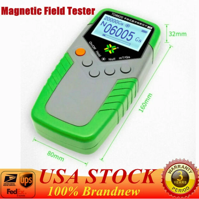 Handheld Tesla Gauss Meter Magnetometer Digital Magnetic Field Tester 0-2400mT