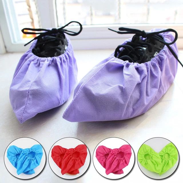 Reusable Non-slip Dustproof Non-woven Shoes Covers Wear-resistant Overshoes