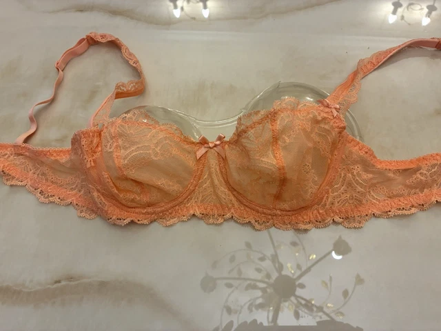 Soutien-gorge Dentelle Noir Avec Broderies Roses - Tailles 90, 105, 115, 120 - Marque Gemm