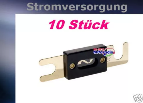 = 10 x Sicherung ANL 80 A 24K vergoldet 80 Ampere