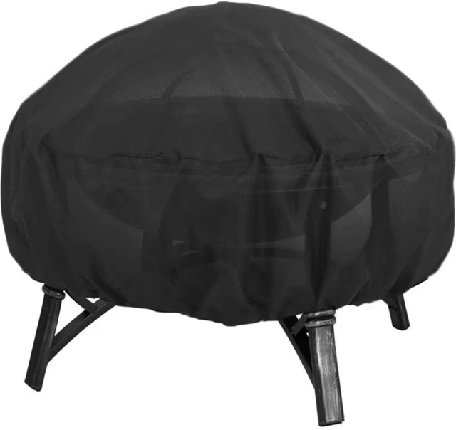 Cubierta de pozo de fuego resistente impermeable redonda cubierta de tazón de pozo de fuego con grueso PVC Co
