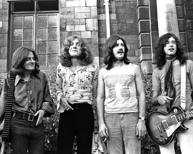 Rock Band Led Zeppelin Robert Plant Jimmy Page 8x10 PHOTO PRINT