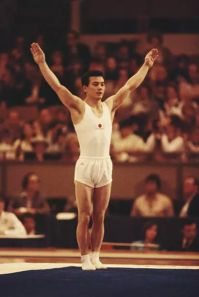 Gymnastics Hiroshi Kajiyama Of Japan Performs Old Sports Photo