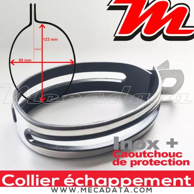 Collier de fixation oval pour silencieux 98x123 mm échappement moto - Akrapovic