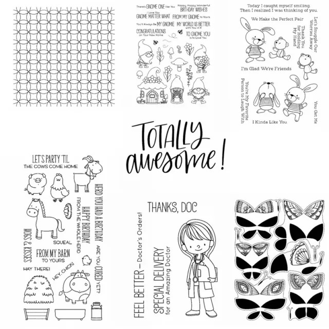 Animal Friends Awesome Metal Cutting Dies And Stamp Set scrapbooking Gift Cards
