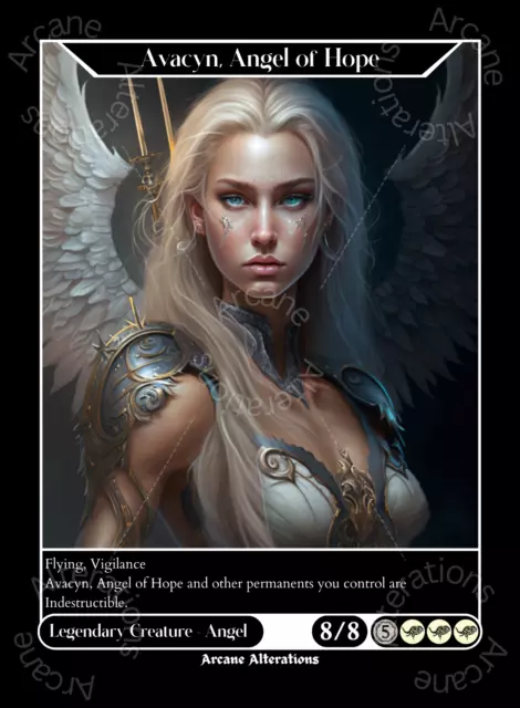 Avacyn, Angel of Hope - High Quality Altered Art Custom Cards Avacyn, Angel of Hope - High Quality Altered Art Custom Cards
