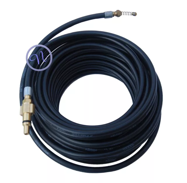 RAC PRESSURE WASHER Drain Cleaner Hose With 4 Jets 15 Meter Long Hose Jetter 29.99 PicClick UK