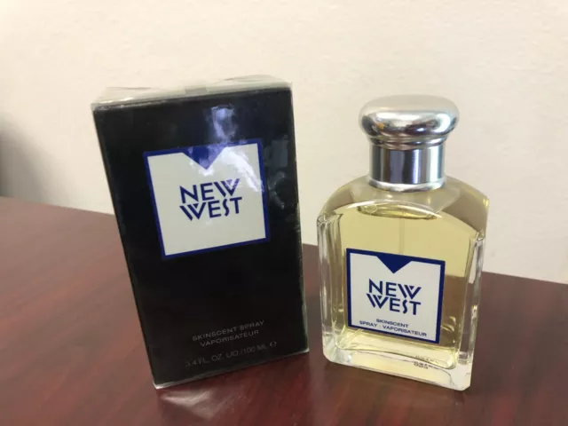 NEW WEST FOR MEN by ARAMIS 3.4 FL oz / 100 ML Skinscent Spray In Sealed Box NEW WEST FOR MEN by ARAMIS 3.4 FL oz / 100 ML Skinscent Spray In Sealed Box