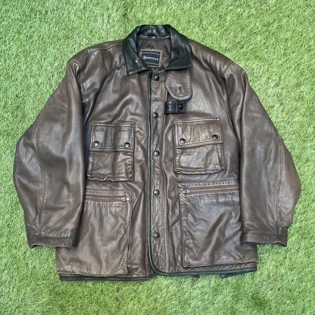 ジャケット・アウター C.P. COMPANY,80's LEATHER JACKET archive 80's] Old C.P.Company Leather Jacket size.48