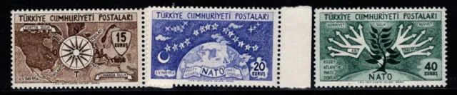 Turkei 1954 Mi. 1388-1390 Postfrisch 100% 15K, 20K, Nordatlantikpakt