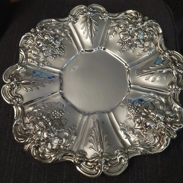 FRANCIS I  11 1/2" SANDWICH PLATE REED & BARTON STERLING GOOD CONDITION 545g