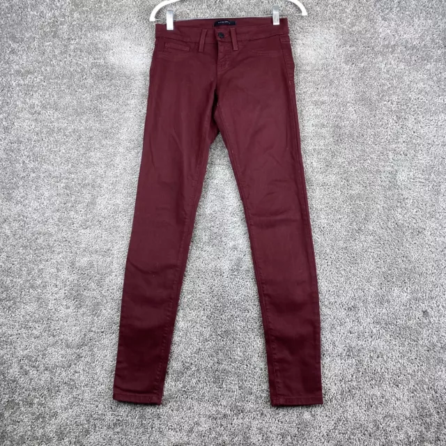 Flying Monkey Jeans Womens Size 25 Maroon Skinny Low Rise Pants