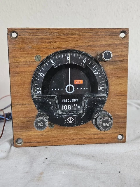Radio Ricevitore Strumento Aeronautico Vintage Narco