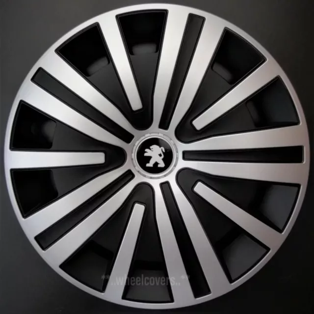 Set of 4x15" Wheel Trims to fit Peugeot Bipper, Partner