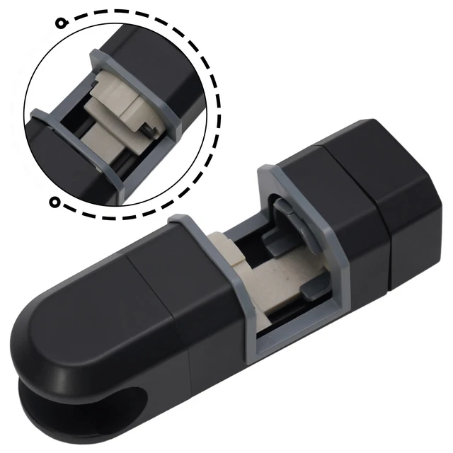 Support De Barre De Douche Chromé ABS – Réglable En Hauteur, Pour Tube 30x15 Mm, Remplacement Facile