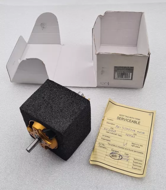 Motor de radiocontrol línea dorada AXi 5330/F3A KV 235 - 150 horas, caja original