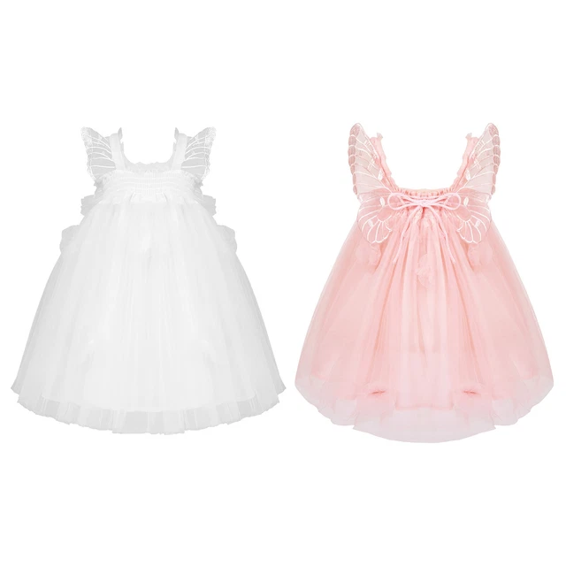 Baby Girls Tutu Mesh Dress Birthday Wedding Party Outfits Toddler Summer Clothes