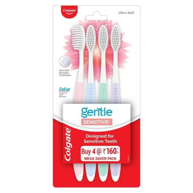 Cepillo de dientes manual Colgate suave sensible ultra suave cerdas para...