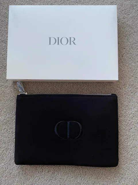 New Authentic DIOR Cosmetic Makeup Bag Case Storage Bag Travel Pouch VIP Gift