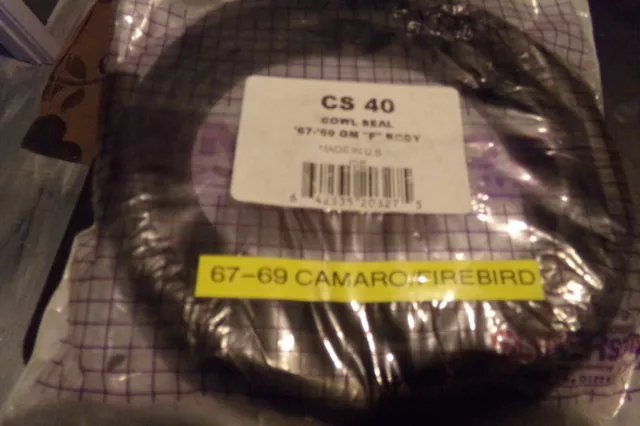 1967-69 Camaro, Firebird & MORE Hood To Cowl Weatherstrip Seal, USA Made