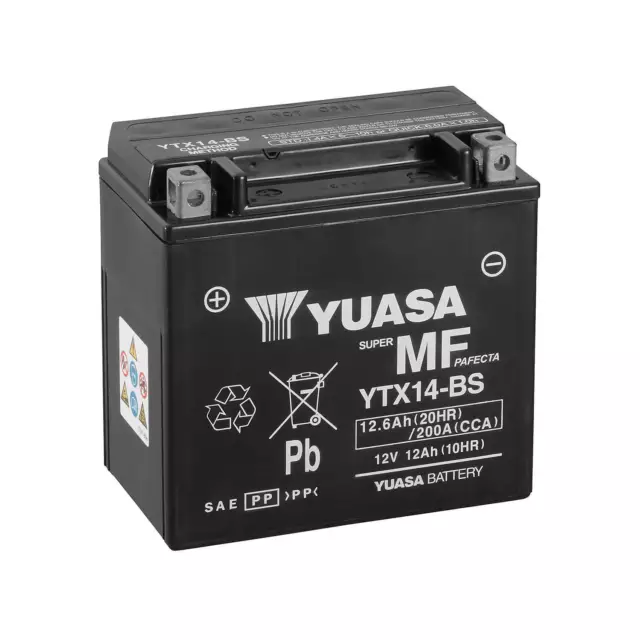 Batería Yuasa YTX14-BS| BTX14-BS | ytx14bs | ptx14-bs | gtx14-bs Activada
