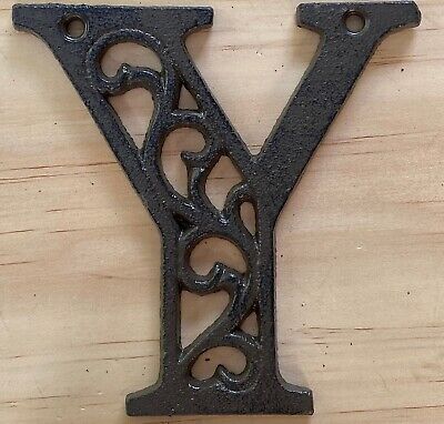 Letter Y - Cast Iron Ornate Scroll Alphabet Letters