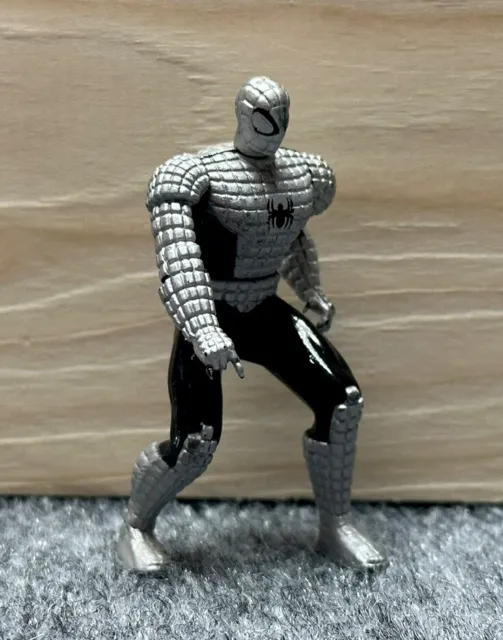 [Toy Biz Marvel Comics Heavy Metal Heroes | Armored Spider-Man -Clean used Loose