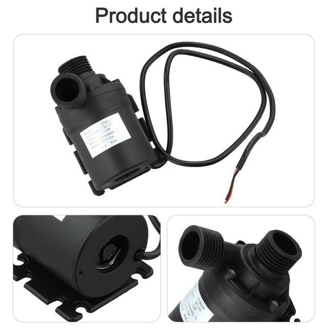 Pompe à Eau Auto-Amorçante 12V/24V 120W – 10L/min Haute Pression Avec Protection Surcharge, Idéale Nettoyeur HP, Arrosage, Camping-Car
