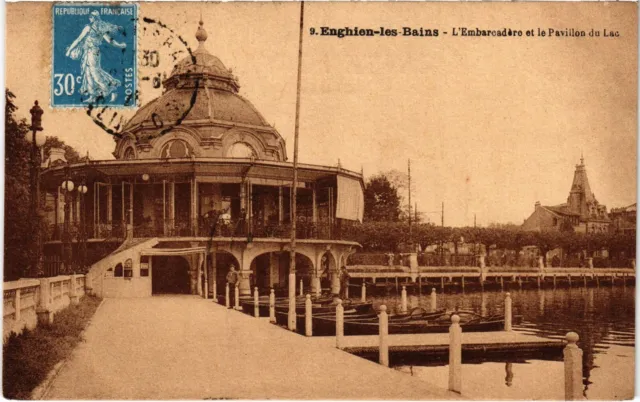 CPA Enghien Embarcadere et le Pavillon du Lac (1317254)